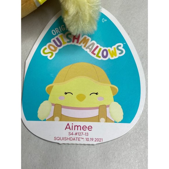 NWT Squishmallow Aimee the Chick w/ Closed Eyes 2022 EASTER Stuffed Animal - Picture 3 of 10